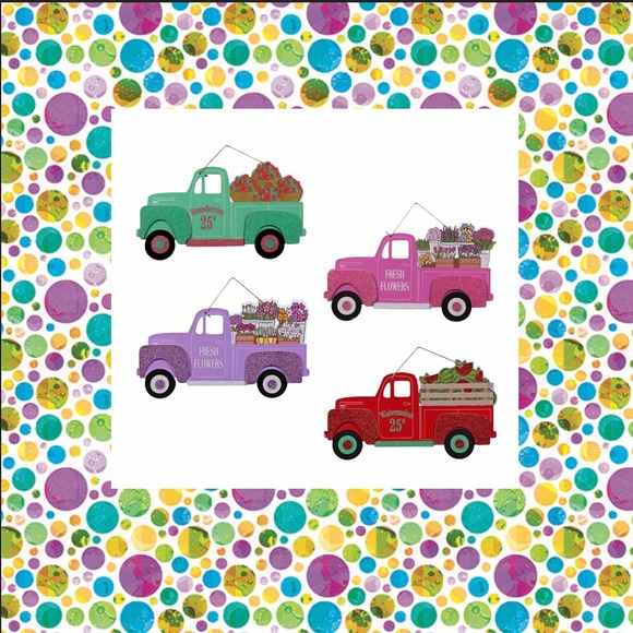 Bundle Set of 4 Spring Farmhouse Trucks - Picture 15 of 16